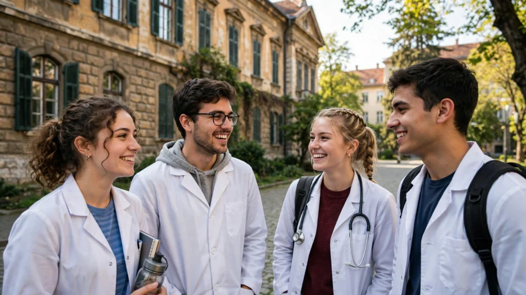Students beginning MBBS in Bosnia and Herzegovina outside their university campus